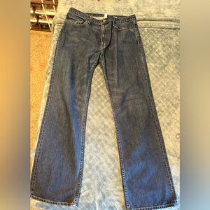 Banana Republic Relaxed Straight Leg Jeans 👖 Classic Blue Denim 36x34